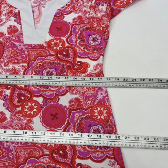 Jude Connally Holly Tunic Mini Dress Captiva Paisley Watermelon - Picture 10 of 13